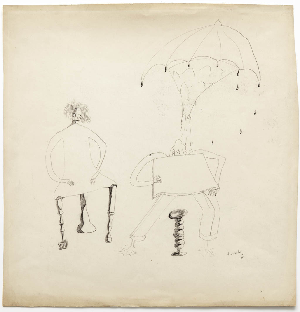 Jacques Herold - Sans Titre (Untitled) - 1938 crayon and pencil on paper